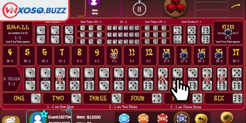 
Nguyên tắc kết quả Sicbo
