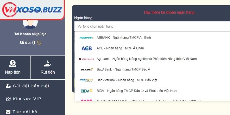 Rút Tiền VNSOXO An Toàn, Nhanh Chóng Và Cam Kết Minh Bạch 1 Quy định chung khi rút tiền VNSOXO